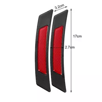 2 шт. защита из углеродного волокна для автомобильного колеса, края бровей, светоотражающая наклейка для защиты, горячая синий