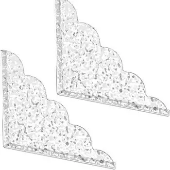 2 шт. Защита от брызг для ванны Самоклеящаяся силиконовая водонепроницаемая доска Бытовая акриловая ПВХ Водонепроницаемая защита для умывальника 2PCS