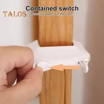 2 шт. Защита от защемления дверного замка, защита от детей, защита от защемления пальцев для ручек, ручек белый