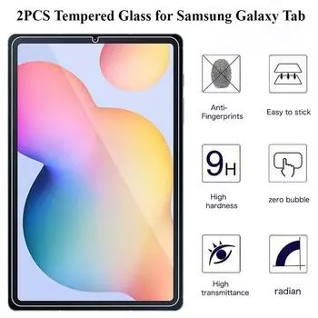 2 шт. Защитная крышка для экрана из закаленного стекла для планшета Samsung Galaxy Tab S6 Lite P610/P615 10,4-дюймовый взрывозащищенный экран Tab A7 lite T220 прозрачный