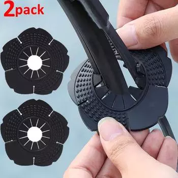 2 шт. Защитная крышка для рычага стеклоочистителя автомобиля, пылезащитные щетки, автомобильная силиконовая накладка, предотвращающая попадание листьев, защитные чехлы, аксессуары 2pcs(1 pair)