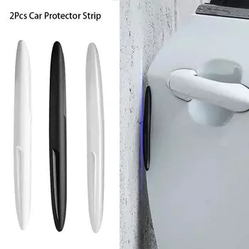 2 шт. защитная накладка на зеркало заднего вида двери автомобиля, защитная накладка на край бампера, защитная полоса на молдинге, защитная полоса от царапин белый