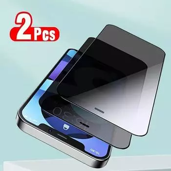 2 шт. Защитная пленка для экрана конфиденциальности для IPhone 11 12 13 Pro Max XS XR Private закаленное стекло для IPhone 7 8 14Plus пленка iphone 11 чистый