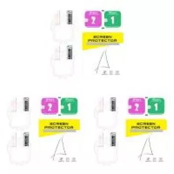 2 шт. Защитная пленка для экрана от царапин для тамагочи универа (Белая мягкая пленка ТПУ