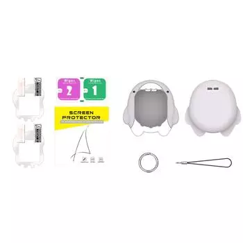 2 шт. Защитная пленка для экрана от царапин для тамагочи универа (Твердая пленка цвета слоновой кости HD PET A