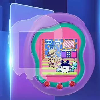 2 шт. защитная пленка для экрана с защитой от царапин PET/TPU для игровой консоли, пленка с защитой от отпечатков пальцев HD для Tamagotchi Uni Band, аксессуары для домашних животных слоновая кость