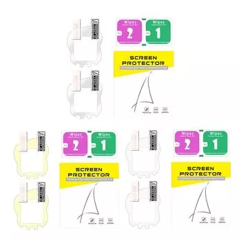 2 шт. Защитная пленка для экрана Защитная пленка против царапин ПЭТ/ТПУ HD Защитная пленка для экрана против отпечатков пальцев для Тамагочи Уни HD PET hard film слоновая кость