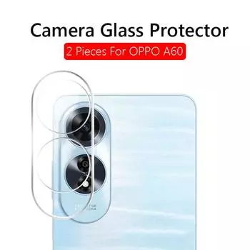 2 шт. защитная пленка для объектива камеры, закаленное стекло для камеры OPPO A60 OPPOA60 4G, стеклянная пленка для объектива For OPPO A60 чистый