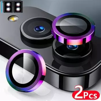 2 шт. защитная пленка для объектива камеры Samsung Galaxy Flip 6 5 4 3 4G 5G закаленное стекло защитная пленка для экрана камеры металлическая защита от царапин Samsung Z Flip 5&Tempered Glass