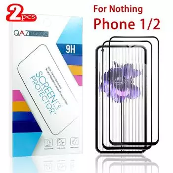2 шт., защитная пленка для телефона 1 2 с полным покрытием, пленка из закаленного стекла Nothing Phone 1