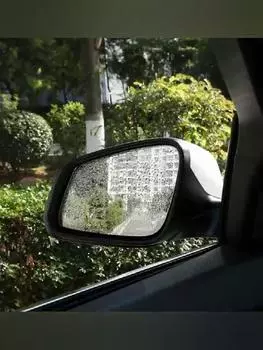 2 шт., защитная пленка для зеркала заднего вида автомобиля, прозрачная защитная пленка для окон автомобиля, защита от дождя, водонепроницаемые стеклянные наклейки 150mmx100mm
