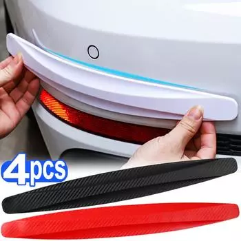 2 шт. Защитная полоса для бампера автомобиля, защитные полосы от столкновений, наклейка, защита углов, защита от царапин, автомобильные аксессуары