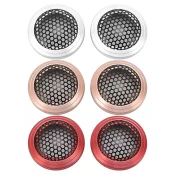 2 шт. Защитная сетка для динамика 54 мм, ударопрочная металлическая круглая сетка для динамика, защитная крышка Rose Gold