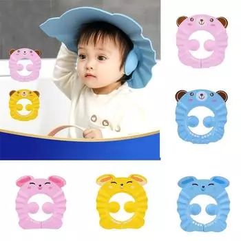2 шт., защитная шапка для головы, шампунь, детская шапка для мытья волос, безопасная детская шапочка для душа, детская шапочка для купания