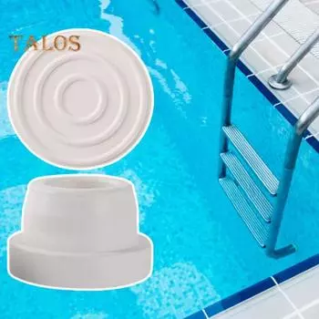 2 шт. Защитная заглушка для плавательной лестницы Утолщенная противоскользящая Простая установка и удаление Бамперы для лестницы в грунте для бассейна Резиновые колпачки для лестницы для бассейна внутри 2pcs белый