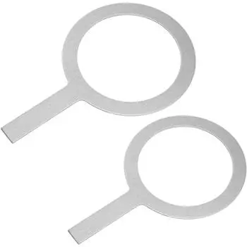 2 шт. Защитные кольца для выпечки молока, чая, чашек, кофейных принадлежностей, прокладок, ободков из нержавеющей стали серебряный