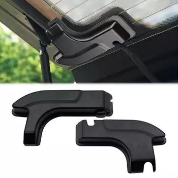 2 шт. Защитные крышки для кабеля обогрева заднего стекла из АБС-пластика с клейкой лентой для моделей Jeep Wrangler JL и 4xe 2018-2024 гг.