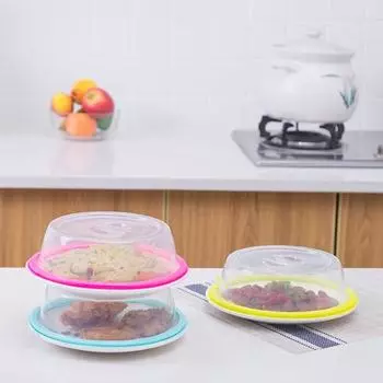2 шт., защитные крышки для микроволновой печи, духовка, подогрев еды, кухонные крышки, инструмент для свежести синий