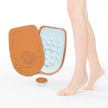 2 шт., защитные накладки на пятку, защитные рукава, накладки на пяточную шпору, съемные кожаные накладки на пятку, противоизносные, амортизирующие коричневый