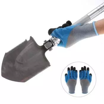 2 шт. Защитные перчатки для рук, защитные рабочие перчатки, нескользящие, дышащие, износостойкие, универсального применения, садовые перчатки синий