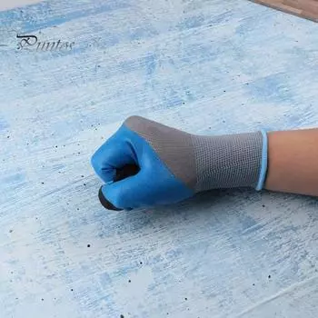 2 шт. Защитные перчатки для рук, защитные рабочие перчатки, нескользящие, дышащие, износостойкие, универсального применения, садовые перчатки синий