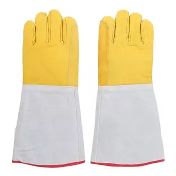 2 шт. Защитные перчатки LN2 40 см, антифриз, перчатки из коровьей кожи для сухого жидкого азота I