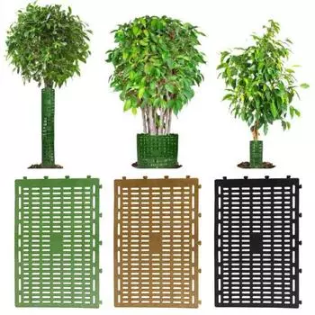 2 шт. защитные приспособления для ствола дерева, регулируемый дизайн, высокая прочность дерева, не легко деформируемые защитные ограждения для ствола, садовые принадлежности зелёный