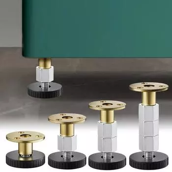 2 шт. Защитный коврик для пола, мебельный коврик для ног, стола, стула, кровати, регулируемая высота шкафа, стальной + пластиковый вкручивающийся диван