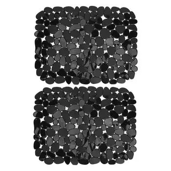 2 шт. защитный коврик для раковины, предотвращающий скольжение, легко очищающий коврик для раковины из ПВХ для кухни, салона красоты