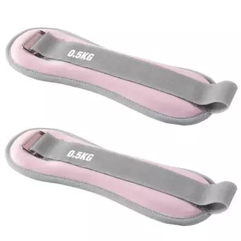 2 шт., завязанный вручную мешок с песком, регулируемый ремень с крючком и петлей, силовой тренинг, мешок с песком для танцев на щиколотке 0.5kg*2