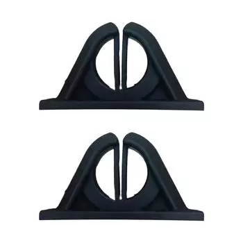 2 шт. Зажим для дисплея удочки, Кронштейн для крепления удочки, Настенное крепление, Зажим для фиксации удочки, Зажим для хранения удочки чёрный