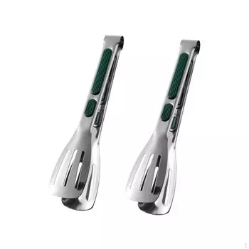 2 шт. зажим для еды щипцы для барбекю многофункциональные легкие прочные кухонные принадлежности зажимы для закусок 9inch