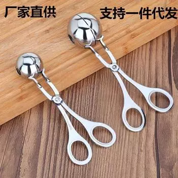 2 шт. зажим для фрикаделек из нержавеющей стали 304, зажим для изготовления шариков для рыбных шариков, зажим для фрикаделек, круглый шарик для рисовых шариков