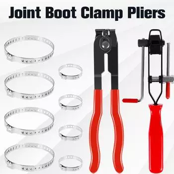 2 шт. зажим для пыльника ШРУСа плоскогубцы из нержавеющей стали автомобильные бандажные инструменты с резаком зажим ШРУСа приводной вал зажим пыльника ШРУСа для автомобилей чёрный