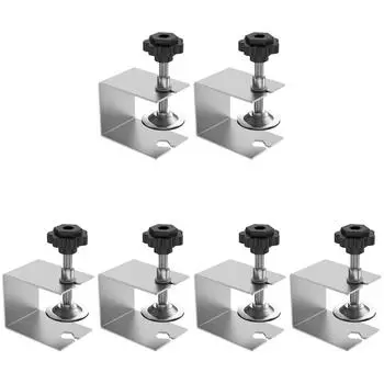 2 шт. Зажим для установки ящика из стали для деревообрабатывающего шкафа(Серебряный)