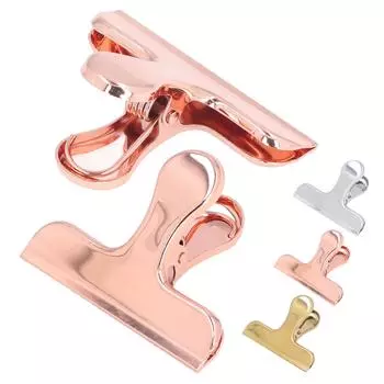 2 шт. зажимы Bulldog, прочные, крепкие, устойчивые к ржавчине, безопасные, прочные, глянцевые, широко используемые Rose
