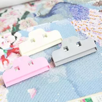 2 шт. зажимы для алмазной живописи DIY аксессуары для алмазной живописи зажимы для инструментов для вышивки крестом зажимы для пакетов для хранения еды и закусок зажимы для герметизации бежевый