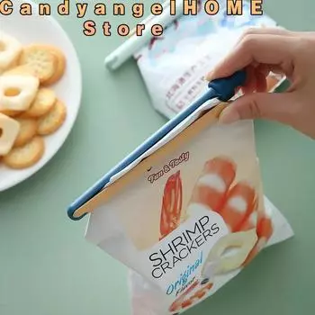 2 шт. зажимы для герметичных пакетов с открывалкой для пленки портативное кухонное хранение еда закуски фрукты мешок закрытие зажим пластиковые инструменты аксессуары синий