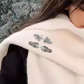 2 шт., зажимы для кардигана, накидка, плащ, аксессуары для одежды из сплава, свитер, шаль для Argent