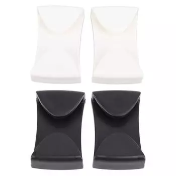 2 шт. зажимы для лыжных очков, зажим для лыжного шлема, простая установка, фиксатор для зимних спортивных очков для катания на лыжах White