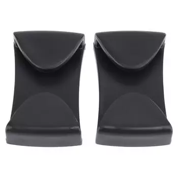 2 шт. зажимы для лыжных очков, зажим для горнолыжного шлема, простая установка, фиксатор для зимних спортивных очков для катания на лыжах, черный цвет чёрный