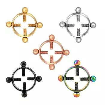 2 шт. зажимы для сосков регулируемый зажим для пыток металлические зажимы для сосков грудь БДСМ бондаж