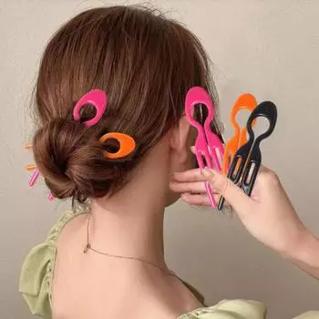 2 шт. зажимы для волос U-образный дизайн для укладки украшения надежное крепление без повреждения волос королевский синий