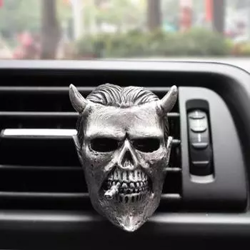 2 шт., зажимы с черепом, освежители воздуха, призрак, креативная форма, зажим для духов