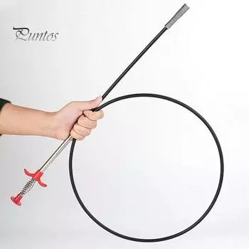 2 шт., земснаряд для канализационных труб, инструмент для удаления засора, 4 когтя, удлиненный гибкий гибкий инструмент для очистки канализационных дноуглубительных устройств 90 cm 2pcs