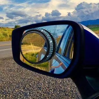 2 шт. зеркала для слепых зон, регулируемые на 360 градусов, широкоугольные, дизайнерские, стеклянные, водонепроницаемые, нержавеющие, зеркала для слепых зон розовый