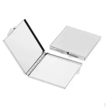 2 шт. зеркало для макияжа для сумочек и путешествий, двойное портативное складное карманное металлическое женское косметическое зеркало