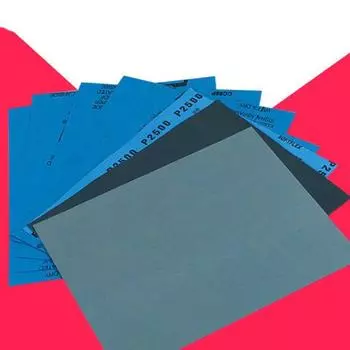 2 шт., зернистость 150-1000, влажная и сухая наждачная бумага, сверхтонкий шлифовальный лист, инструмент для полировки 2pcs Type 1000 синий