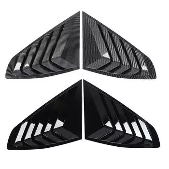 2 шт. жалюзи на заднее боковое окно в гоночном стиле, жалюзи на вентиляционные отверстия, жалюзи для 4 серии G26 Gran Shiny Black