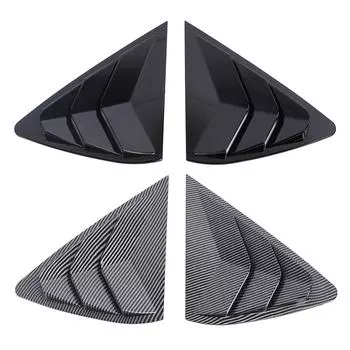 2 шт. жалюзи заднего окна левая правая боковая жалюзи окна вентиляционная крышка жалюзи панель отделка рамка для X6 F16 Glossy Black